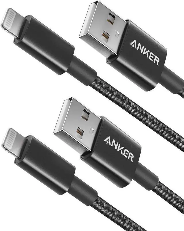 Main image of USB A to Lightning Cable(3.3FT 2Pack) MFi Certified Nylon USB to Lightning Cord for iPhone 14/13/12/11 Pro/11/XS MAX/XR/8/7/6s Plus Cable(Black)
