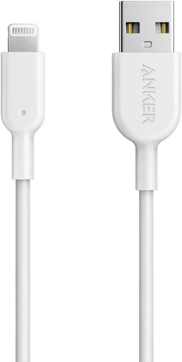 Main image of Powerline II Lightning Cable,Apple MFi Certified,USB Charging/Sync Lightning Cord Compatible with iPhone 11 Series/SE/Xs/XR,and More(3FT,White)