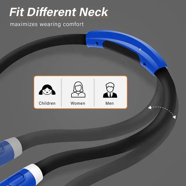 Alt view image 5 of 6 - Vekkia Rechargeable LED Neck Reading Light, Book Lights for Reading in Bed, 3 Brightness Levels, Flexible Soft Silicone Arms Comfortable Wear, Long Lasting. Perfect for Readers, Craft & Knitting