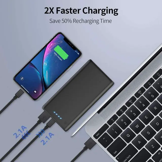 Alt view image 5 of 6 - Portable Charger Power Bank 26800mah,Ultra-High Capacity Safer External Cell Phone Battery Pack,2 USB Output High Speed Charging Power bank Compatible with iPhone 15/14/13/12/11 Samsung Android LG etc