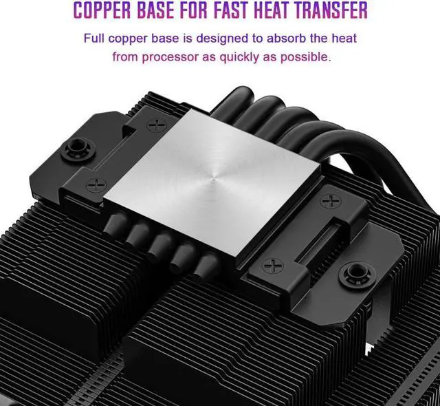 Alt view image 2 of 7 - ID-COOLING IS-55 ARGB CPU Cooler Low Profile 57mm Height CPU Air Cooler ARGB 5 Heatpipes 120x120x15mm Slim Fan, Desktop CPU Fan for Intel LGA1700/115X/1200; AMD AM4/AM5