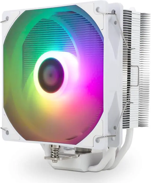 Alt view image 7 of 7 - Thermalright Assassin King 120 SE White ARGB CPU Air Cooler, AK120 SE White ARB, 5 Heatpipes, TL-C12CW-S PWM Quiet Fan CPU Cooler with S-FDB Bearing, for AMD AM4/AM5/Intel LGA1700/1150/1151/1200