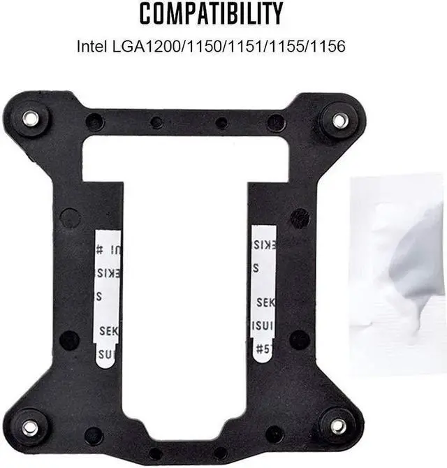 Alt view image 7 of 7 - ID-COOLING DK-03i CPU Cooler for LGA1200/115X, 60mm Height Low-Profile CPU Air Cooler with Aluminum Fins, Rainbow RGB Lighting, 120mm PWM Fan, Thermal Compound Included, TDP 100W