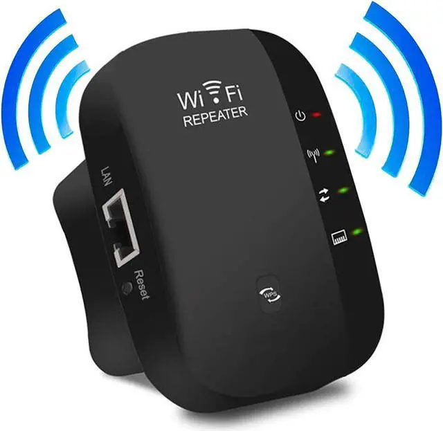 Main image of WiFi Extender, Wireless Signal Repeater Booster Up to 6000 sq.ft and 25 Devices, WiFi Range Extender, Long Range Amplifier with Ethernet Port, Access Point, 1-Tap Setup, Alexa Compatible N300 Upgraded
