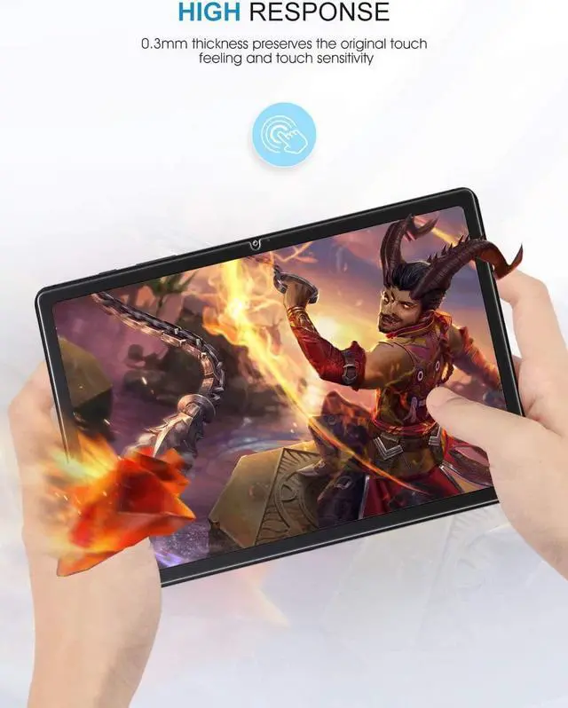 Alt view image 7 of 7 - 3 Pack Screen Protector for  Galaxy Tab A7 2020 10.4 Inch (SM-T500/SM-T503/SM-T505/SM-T507) 9H Tempered Glass Anti-Scratch