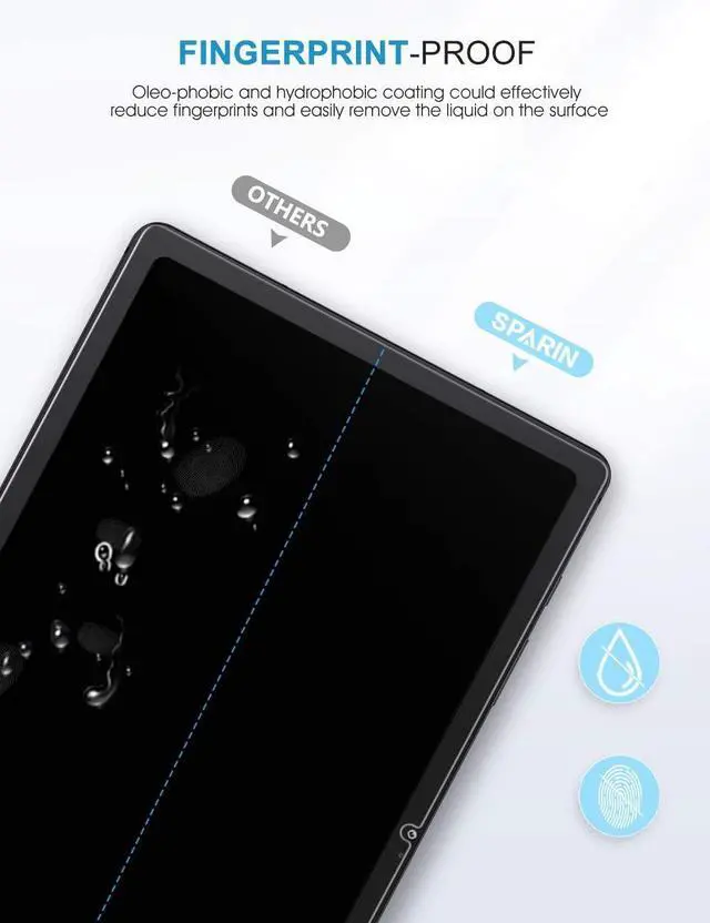 Alt view image 6 of 7 - 3 Pack Screen Protector for  Galaxy Tab A7 2020 10.4 Inch (SM-T500/SM-T503/SM-T505/SM-T507) 9H Tempered Glass Anti-Scratch