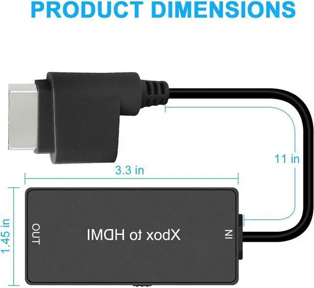 Alt view image 4 of 6 - Y.D.F Xbox 360 HDMI Converter, Xbox360 to HDMI Converter HD Link Cable, Support 720P / 1080P. Compatible with Xbox 360 and Slim