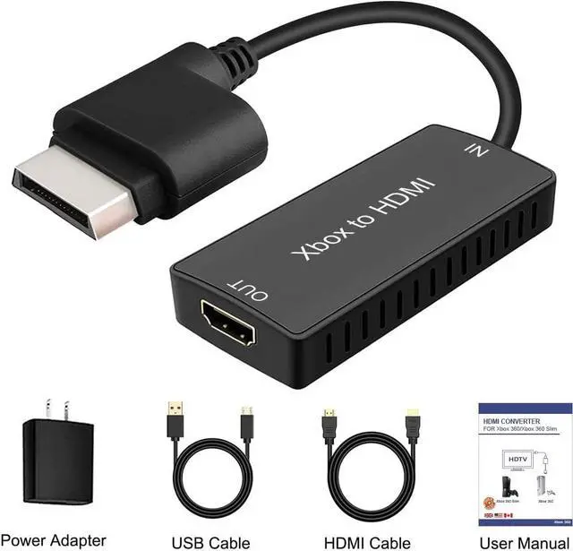 Alt view image 6 of 6 - Y.D.F Xbox 360 HDMI Converter, Xbox360 to HDMI Converter HD Link Cable, Support 720P / 1080P. Compatible with Xbox 360 and Slim