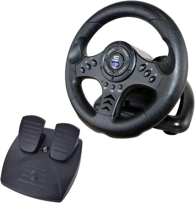 Alt view image 7 of 7 - Superdrive SV450 racing steering wheel with Pedals and Shifters Xbox Serie X / S, Switch, PS4, Xbox One, PS3, PC (programmable for all games)