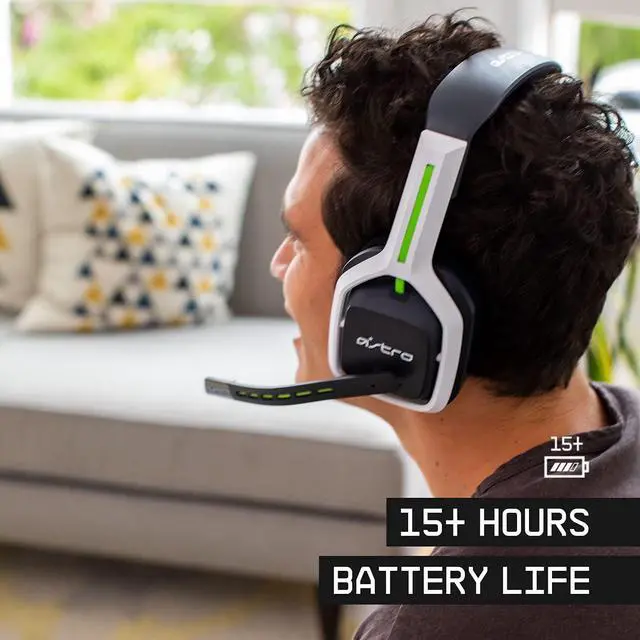 Alt view image 4 of 7 - ASTRO Gaming A20 Wireless Headset Gen 2 for Xbox Series X | S, Xbox One, PC & Mac - White /Green