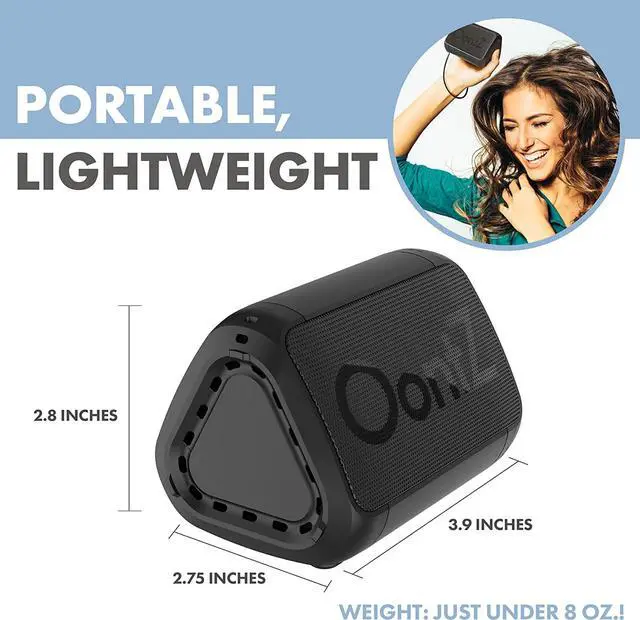 Alt view image 4 of 7 - OontZ Solo Bluetooth Speaker, Loud Small Bluetooth Speaker, Stocking Stuffer Electronic Wireless Mini Speaker, Black