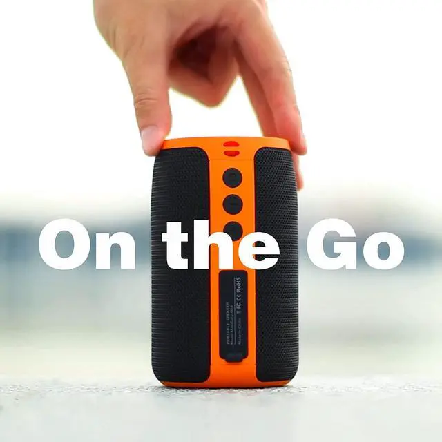 Alt view image 4 of 7 - Bluetooth Speaker,MusiBaby Speakers Bluetooth Wireless,Waterproof,Outdoor,Portable Speaker with Stereo Sound,Booming Bass,Dual Pairing,Bluetooth 5.3,24H Play,Speaker for Home,Party,Travel,Gifts-Orange