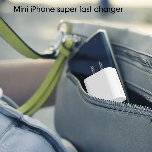 Alt view image 7 of 7 - 4Pack USB C Charger Block 20W, iGENJUN for Phone Fast Charger Wall Charger with PD 3.0, Compact Type C Power Adapter for Phone 15/14/13, Galaxy, Pixel, AirPods Pro (Arctic White)