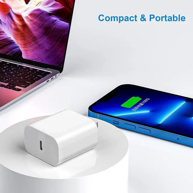 Alt view image 5 of 7 - 2Pack for iPhone 15 Charger Block MFI Certified Fast USB C Cube Wall Charging Power Adapter Plug for Apple,for iPhone15/15 Pro/15 Plus/15 Pro Max/14/13/12/11,for iPad Pro/Air/Mini USB-C Charge Brick