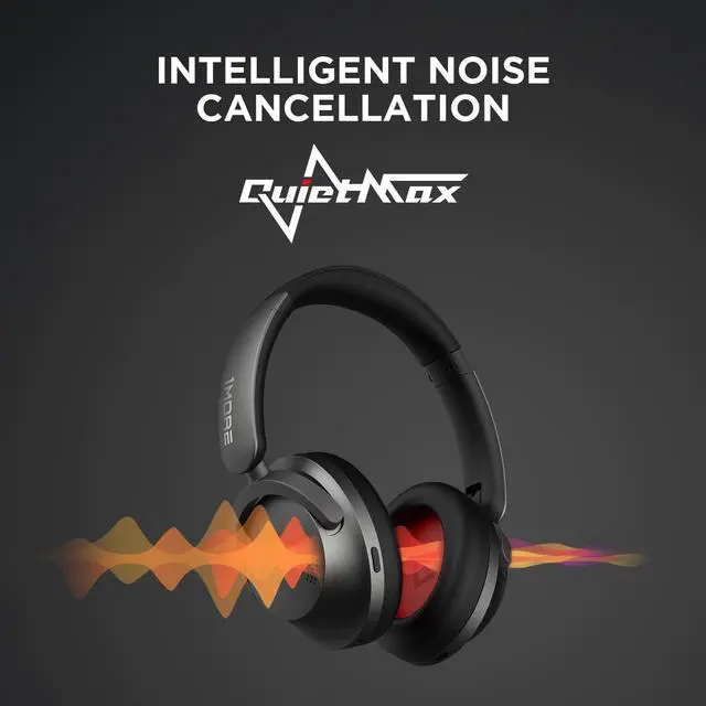 Alt view image 4 of 7 - 1MORE SonoFlow Active Noise Cancelling Headphones, Bluetooth Headphones with LDAC for Hi-Res Wireless Audio, 70H Playtime, Clear Calls, Preset EQ Via App