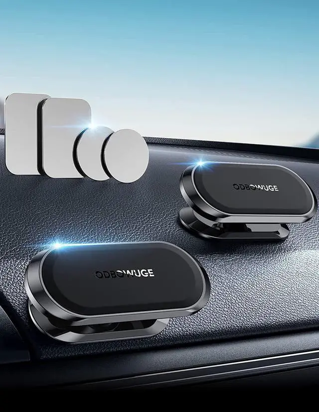 Alt view image 2 of 7 - Magnetic Phone Holder for Car[2 Pack] Phone Holders for Your car [Upgrade Magnet] -360 Rotation Car Magnet Phone Mount Compatible with All Cell Phone