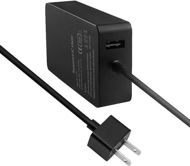 Alt view image 4 of 6 - [Upgraded Version] Surface Pro Charger 65W for Surface Pro 3/4/5/6/7/8/9/X Power Supply Adapter, Compatible for Both Microsoft Surface Book Laptop/TabletWorks with 65W&44W&36W&24W (6.6 Ft Cord)