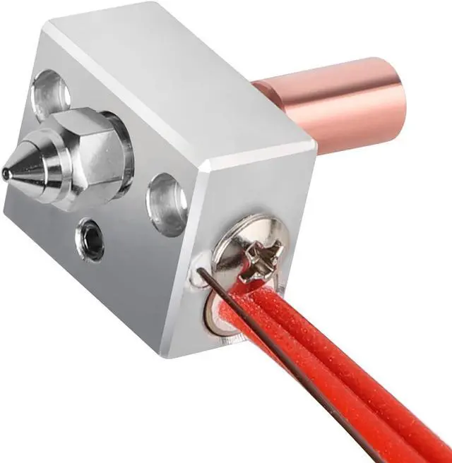 Alt view image 5 of 7 - Creality Official Sprite Extruder Upgrade Heater Block Kit High Temperature Pro 300 Titanium Heatbreak Plated Copper Nozzle Compatible with Creality Ender 3 S1/Ender3 S1 Pro/CR10 Smart Pro