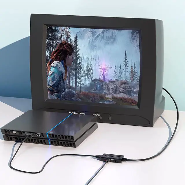 Alt view image 7 of 7 - 2 in 1 HDMI to S-Video/RCA Converter, 1080P HDMI to Svideo Composite AV + R/L Audio Converter Compatible with DVD/PS3/PS4/TV Stick