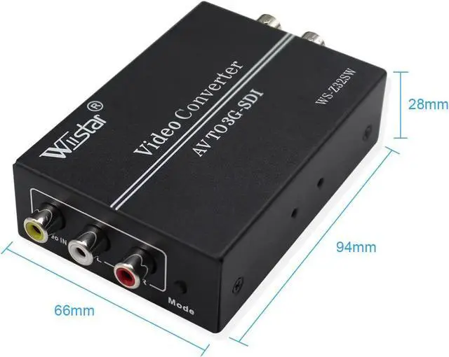 Alt view image 3 of 7 - AV CVBS to 3G-SDI Audio Video Converter Composite to SDI Converter Support 1080P for CRT HDTV to Camera