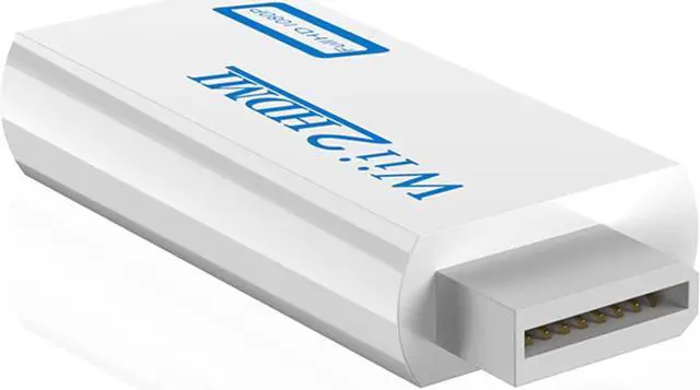 Alt view image 2 of 7 - Wii to HDMI Converter Wii to HDMI Audio Video Converter with 3.5mm Audio Cable Compatible with Wii Wii U HDTV Supports All Wii Display Modes