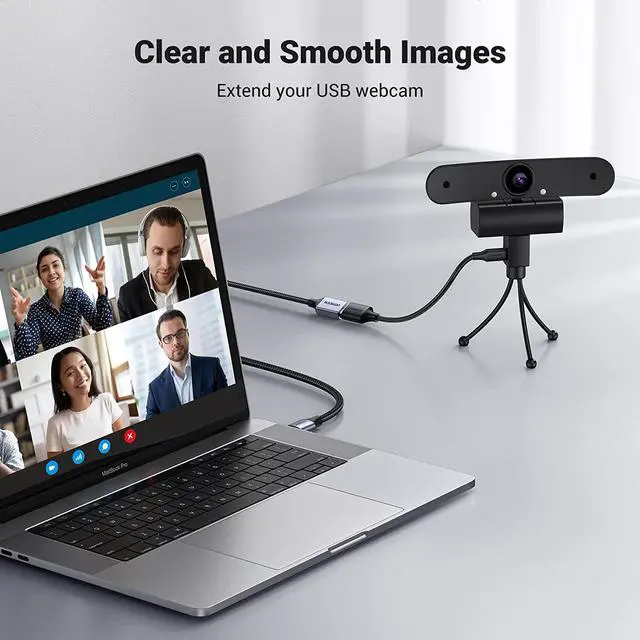 Alt view image 5 of 7 - 2 Pack USB Extension Cable (3 FT+ 3 FT) Nylon Braided Extender Compatible With Webcam Camera Phone Hub Mouse Keyboard Printer Hard Drive Headset