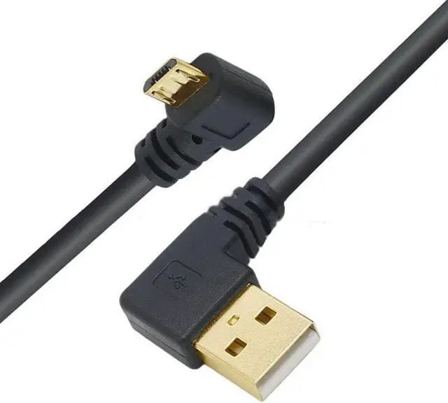 Alt view image 6 of 7 - USB to Micro USB Cable 6Inch Right Angle Short USB Micro Cord 90 Degree Fast Charging Cable with Gold Plated Connectors for  Galaxy S7/S6/S5 Kindle Fire TV Stick More (3-Pack)
