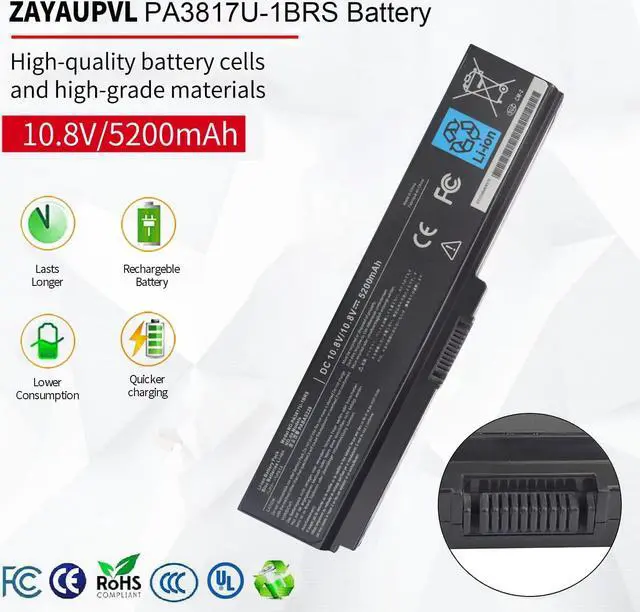 Alt view image 4 of 6 - PA3817U-1BRS Battery for Toshiba Satellite P755 P745 L755 L755D L775 L775D L745 L655 L675 L645 C655 C675 A655 M645 Series P745-S4320 L755-S5153 L655-S5097 L655-S5150 L675D-S7104 PA3818u-1BRS PABAS228