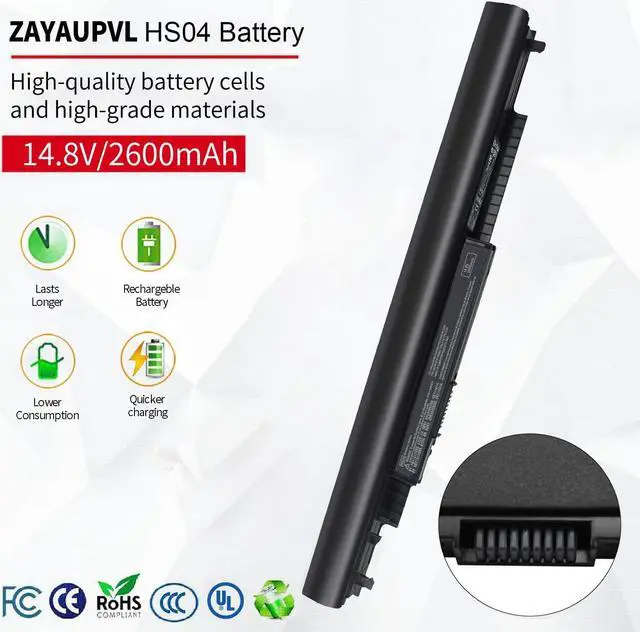 Alt view image 3 of 6 - HS03 HS04 Battery for HP Spare 807956-001 807957-001 HS04 15-AY039WM 15-AY041WM 15-AY009DX 15-AY052NR 15-AF131DX 15-AY013DX 15-AY014DX 15-AY103DX 15-AY083NR 15-AY020NR 17-X037CL 17-X115DX