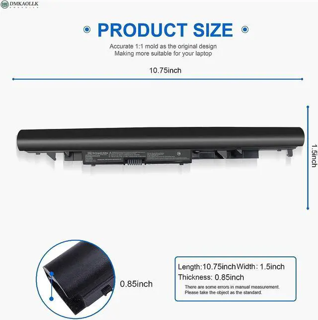 Alt view image 6 of 7 - DMKAOLLK JC04 JC03 Battery for HP Spare 919700-850 919681-421 15-bs0xx 15-bs1xx 15-bs2xx 15-bs031wm 15-bs027la 15-bs015la 14-bs0xx 14-bs013la 14-bs026la 17-bs0xx 17-bs061st 17-ak0xx 15-bw0xx 3inr19/66