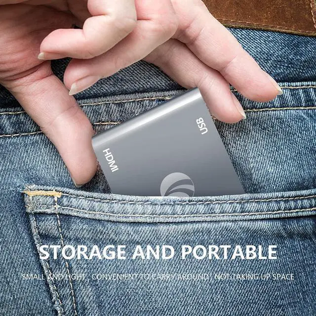 Alt view image 7 of 7 - USB C to HDMI VAG Adapter 5-in-1 USB C Hub with 100W Power Delivery 4K HDMI 1080P VGA USB 3.0 Port OTG Adapter Compatible with MacBook Air iPad Pro  XPS Surface Pro (Grey)