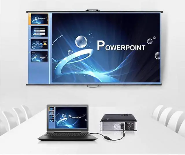 Alt view image 6 of 6 - HDMI to VGA Adapter Gold-Plated HDMI Male to VGA Female Adapter for Computer Desktop Laptop PC Monitor Projector HDTV Chromebook Raspberry Pi Roku Xbox and More (6)