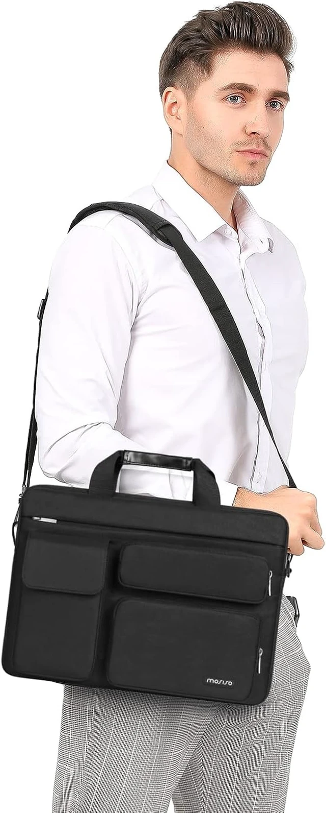 Alt view image 2 of 7 - Laptop Shoulder Bag 16 inch 15-15.6 inch Computer Bag