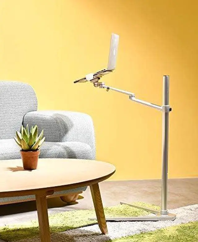 Alt view image 5 of 6 - 3 in 1 360 Degree Rotating Height Adjustable Laptop Tablet Stand for Bed,Floor,Compatible with Ipad Pro 12.9 Inch, Ipad Air, Ipad Mini,MacBook Pro/Air,MS Surface Pro,MS Surface Book Stand