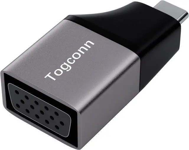 Alt view image 6 of 6 - USB C to VGA Adapter 1080P@60Hz 5 Pack Portable Type C Male to VGA Female Adapter Converter Compatible with MacBook Pro/Air ipad  XPS Surface Book Pixelbook and More