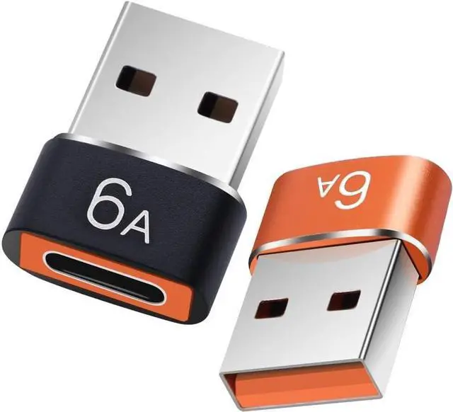 Alt view image 6 of 7 - USB c to USB Adapter Female Male usbc Type c Converter Mini Phone Cord Plug Connector Fast Laptop Bulk 3 Pack
