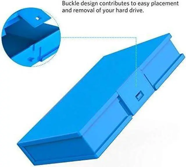 Alt view image 5 of 6 - 3.5 Inch Hard Drive Case HDD Protective Box with Shockproof Dustproof and Anti-static Function Storage Case for 3.5 inch HDDs 6 Pack Orange/Blue/Gray (HPFx6)