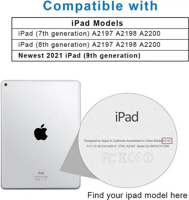 Alt view image 2 of 7 - Case for iPad 9th/8th/7th Generation 10.2 inch, Stand Folio Detachable Wireless Bluetooth Keyboard Cover Soft TPU Back Case with Pencil Holder for iPad 10.2 2021/2020/2019, Light Green