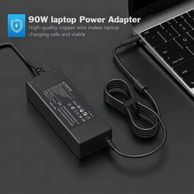 Alt view image 6 of 7 - 90W Power Supply Cord Charger Adapter for HP Pavilion Dv4 Dv6 Dv7 G50 G60 G60T G61 G62 G72 2000;Elitebook 8460p 8440p 2540p 8470p 2560p 6930p 2570p 8540p ;for Hp Presario 2210B 2510P CQ40 CQ45 Cq50