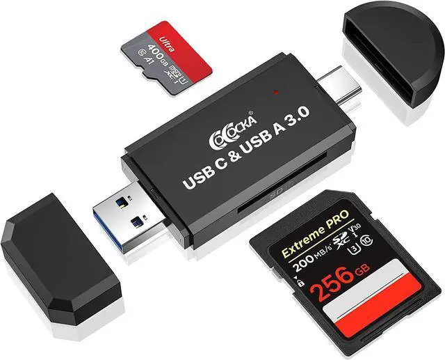 Main image of USB 3.0 SD and USB C Flash Memory Card Reader Camera SD Card Adapter Converter for SDXC SDHC SD MMC TF RS- MMC Micro SDCard and UHS-I Cards Windows Smartphone Computer Laptop