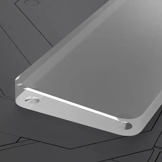 Alt view image 5 of 7 - Acrylic Keyboard Wrist Rest - Compact 60% Keyboard- Mechanical Keyboards Ergonomic Palm Rest for Computer Keyboard Anti-Slip Base Wrist Pad for Laptop Office & Home-Easy Typing