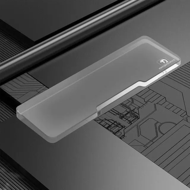 Alt view image 6 of 7 - Acrylic Keyboard Wrist Rest - Compact 60% Keyboard- Mechanical Keyboards Ergonomic Palm Rest for Computer Keyboard Anti-Slip Base Wrist Pad for Laptop Office & Home-Easy Typing