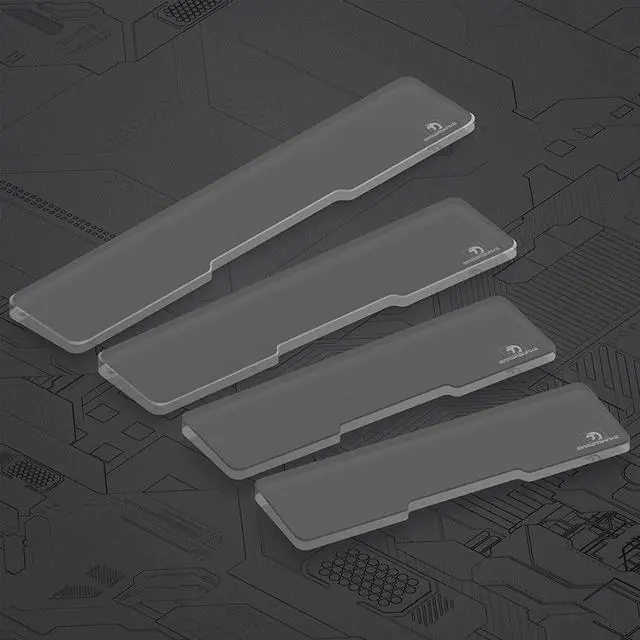 Alt view image 7 of 7 - Acrylic Keyboard Wrist Rest - Compact 60% Keyboard- Mechanical Keyboards Ergonomic Palm Rest for Computer Keyboard Anti-Slip Base Wrist Pad for Laptop Office & Home-Easy Typing