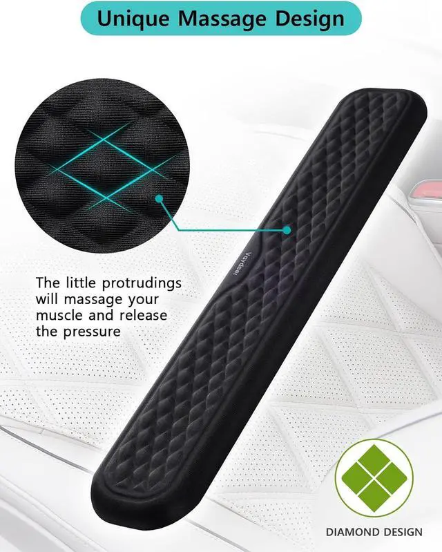 Alt view image 3 of 7 - Wrist Rest for Keyboard and Mouse Computer Ergonomic Wrist Support Pad Soft Memory Foam Arm Cushion for Desk Palm Hand Office Laptop Typing