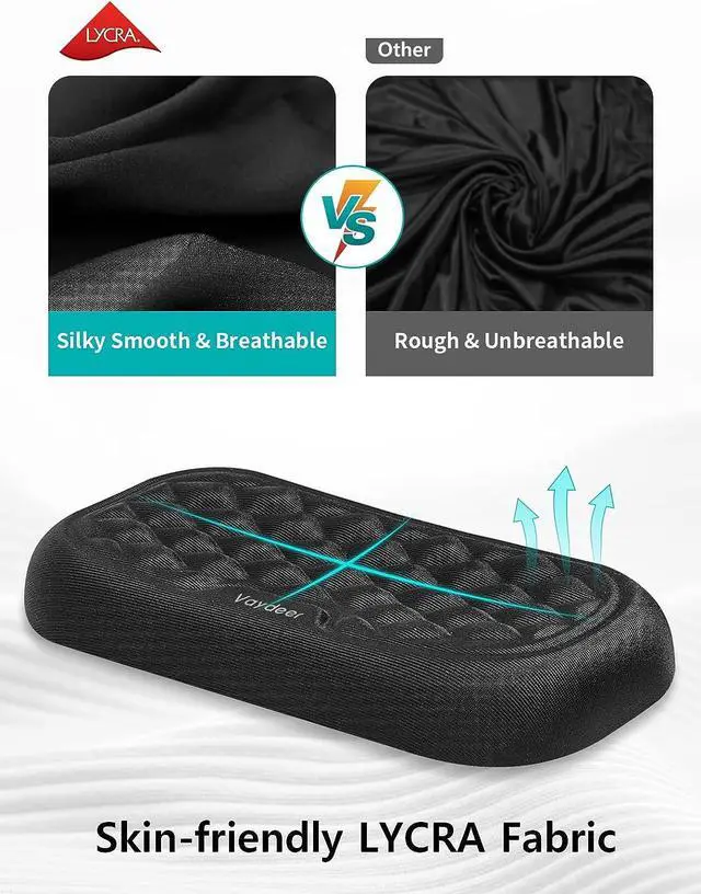 Alt view image 4 of 7 - Wrist Rest for Keyboard and Mouse Computer Ergonomic Wrist Support Pad Soft Memory Foam Arm Cushion for Desk Palm Hand Office Laptop Typing
