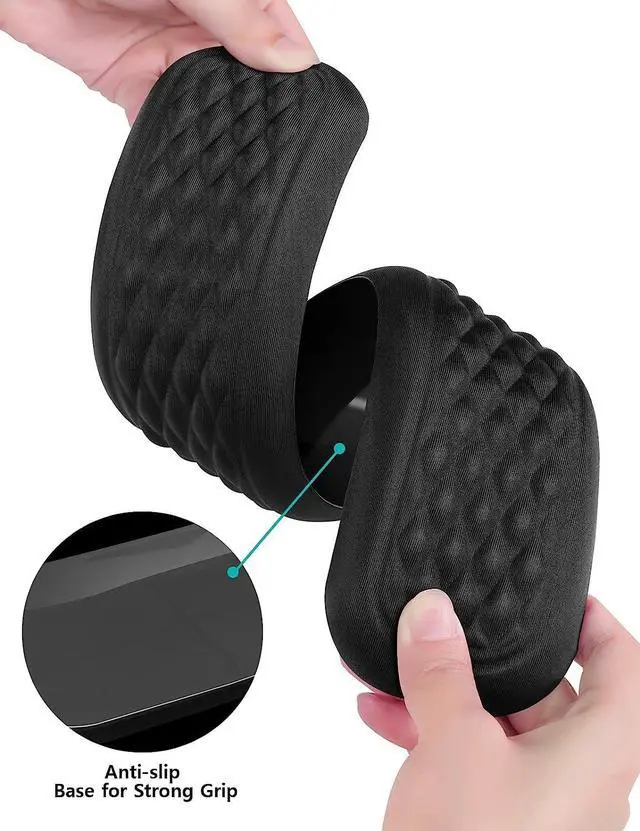 Alt view image 6 of 7 - Wrist Rest for Keyboard and Mouse Computer Ergonomic Wrist Support Pad Soft Memory Foam Arm Cushion for Desk Palm Hand Office Laptop Typing