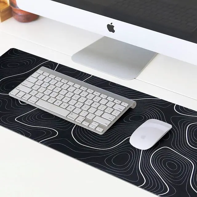 Alt view image 6 of 6 - Large Gaming Mouse Pad Extended Big XXL Mouse Pad Keyboard Laptop Computer Desk Mat with Non-Slip Base Stitched Edge for Home Office Gaming Work