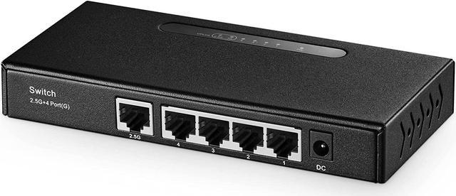 Tbest Switch Ethernet RJ45 1 à 2 Ports Gigabit en Alliage d