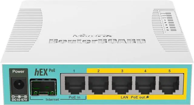 Alt view image 2 of 4 - MikroTik Routerboard hEX PoE RB960PGS 5 Port Gigabit Ethernet Router