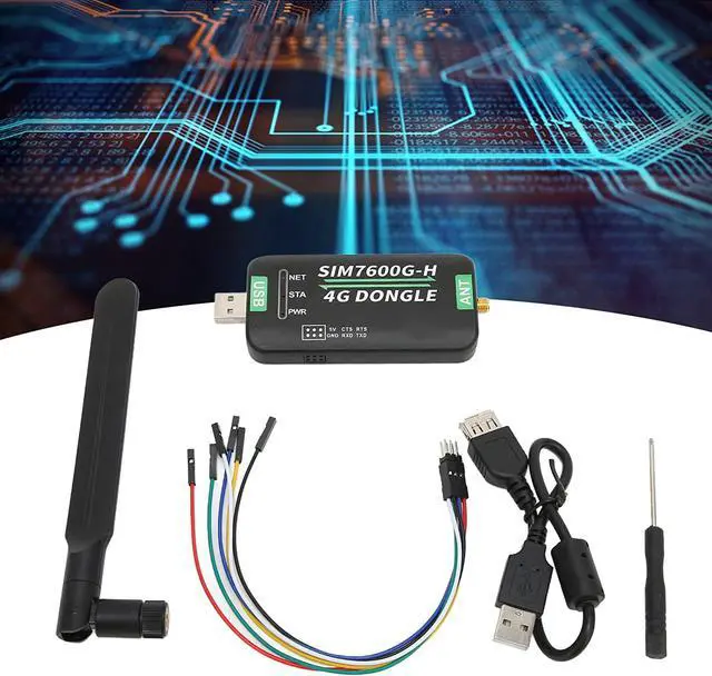 Alt view image 7 of 7 - 4G LTE USB Modem, LTE/4G 150 Mbps USB Mobile Module with SIM Card Slot, High Speed Portable Travel Hotspot Mini Router Supports USB, UART for PC, Industrial Computer